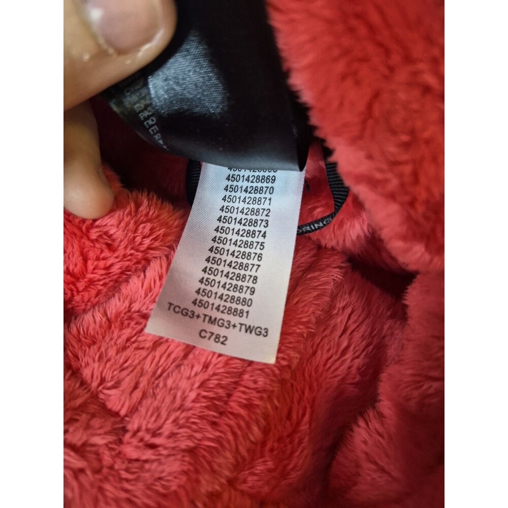 The North Face Osito Jacket Womens Size Medium Bright Red Fleece Full Zip Soft - Picture 13 of 16